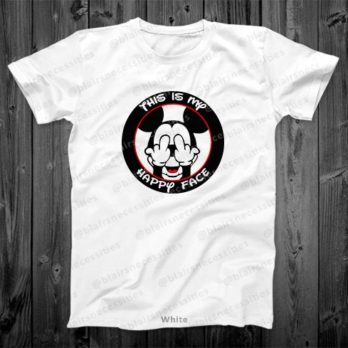 This Is My Happy Face Mickey Mouse Unisex T-Shirt (Free Shipping)